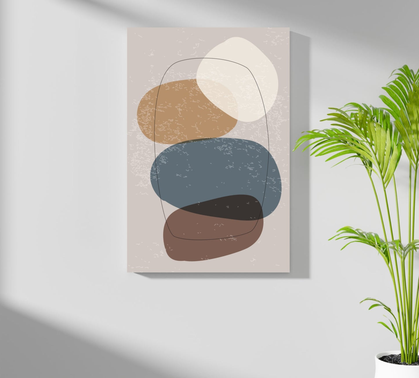 Line Art Modern Shape V5 Aluminum Print