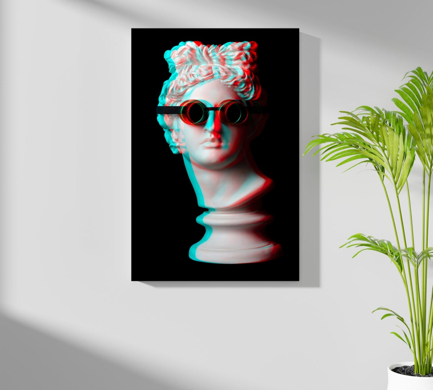 Statue Head Contemporary Aluminum Print