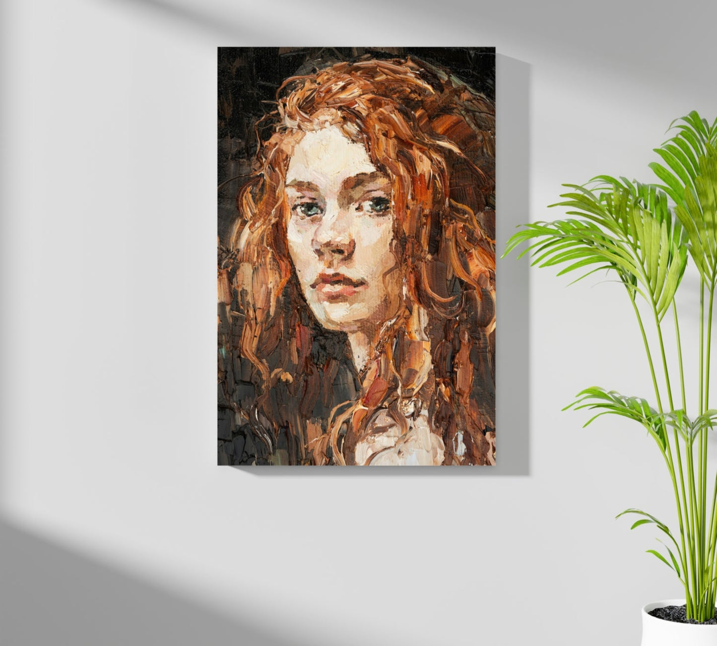 Young Woman Portrait Aluminum Print
