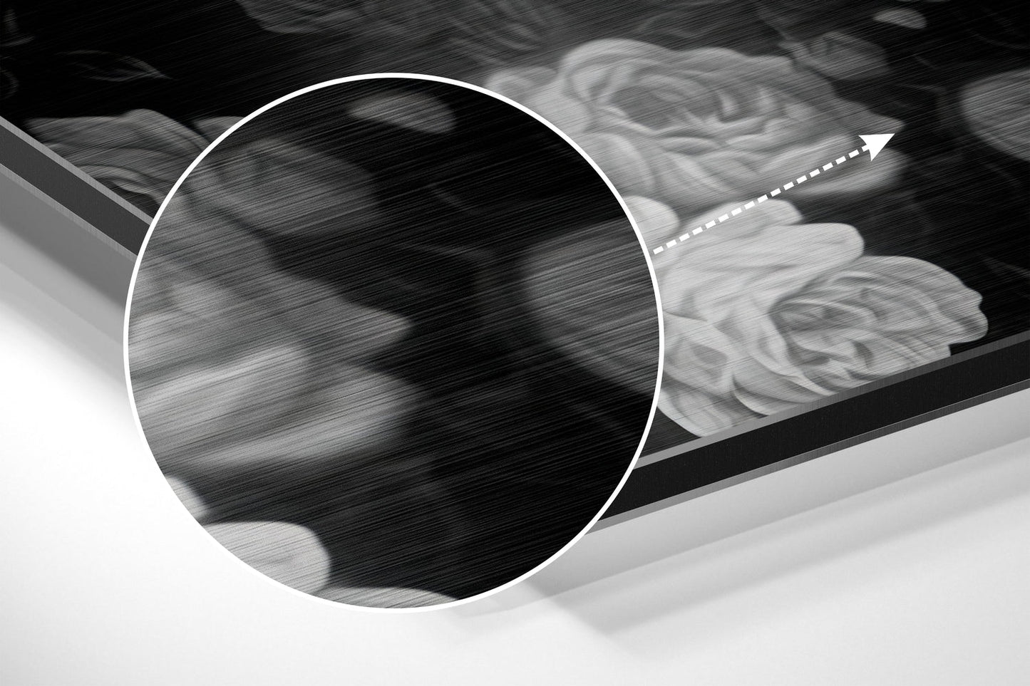 Skull Brushed Aluminium Dibond Wall Art