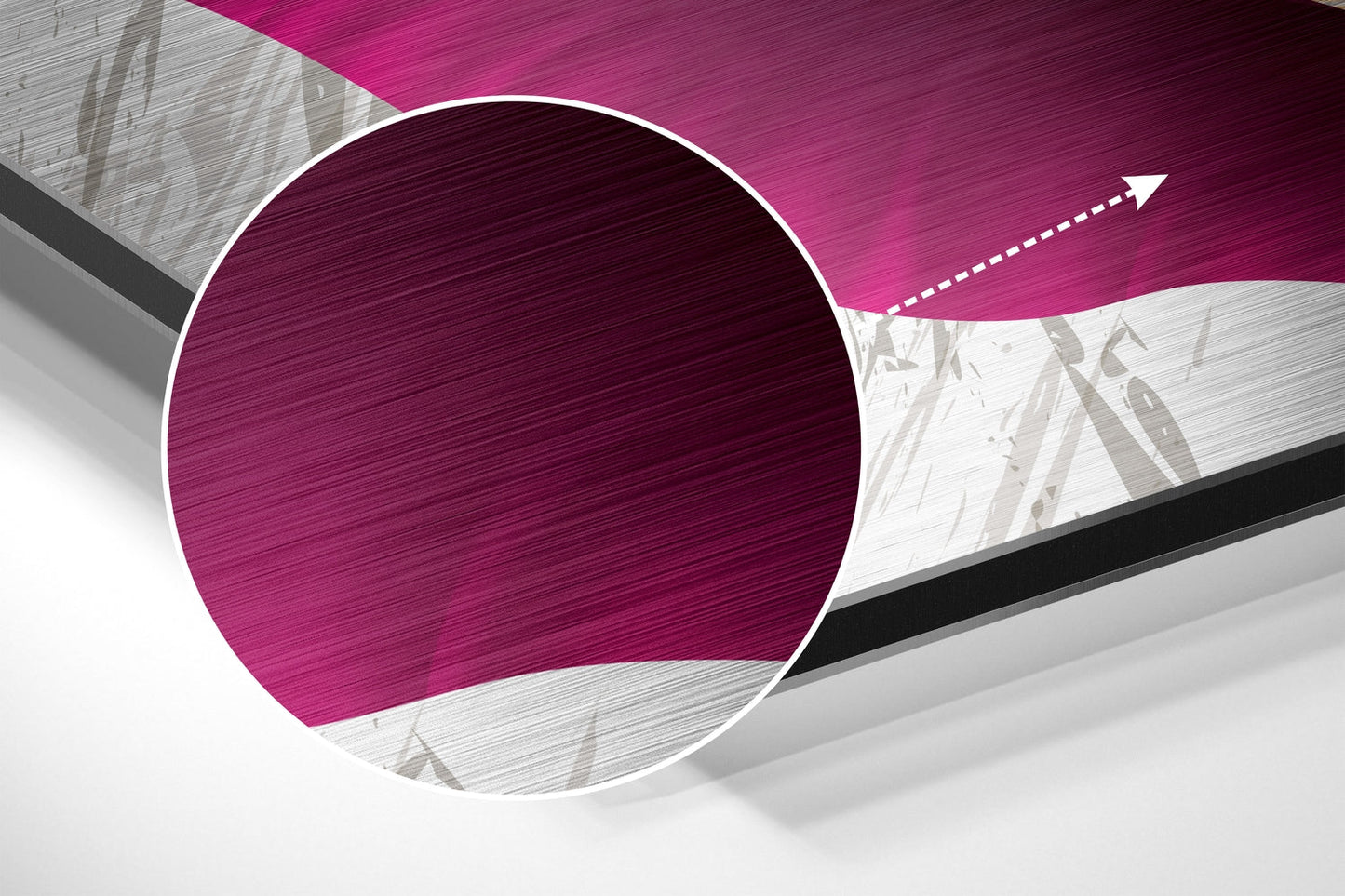Feathers Brushed Aluminium Dibond Wall Art
