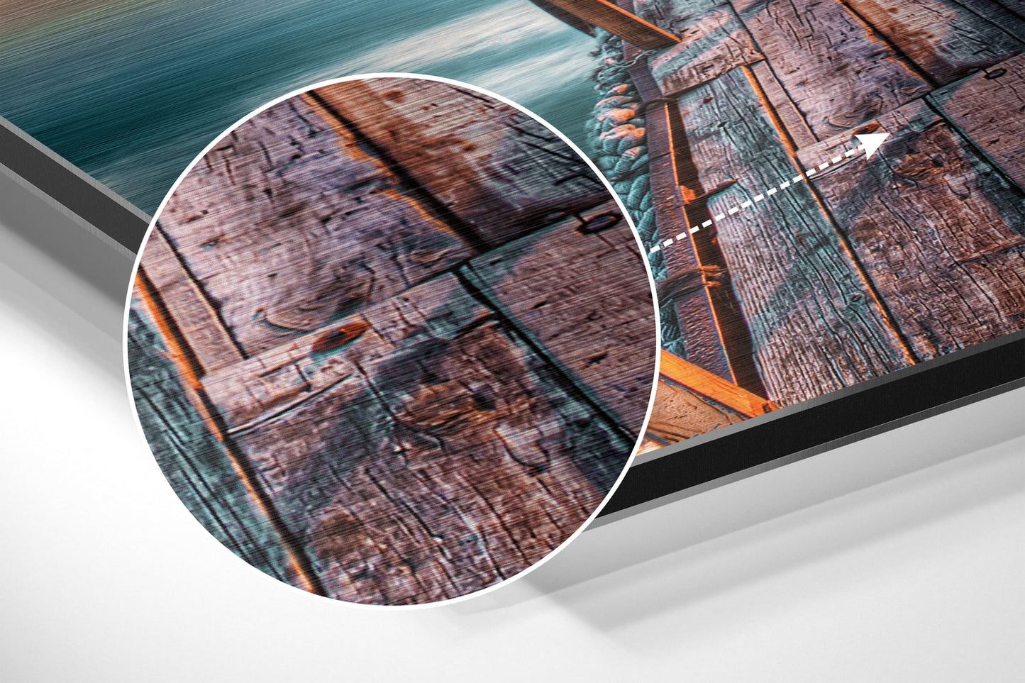 Sunset Brushed Aluminium Dibond Wall Art