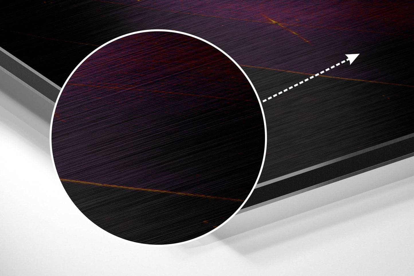 Leaf Brushed Aluminium Dibond Wall Art