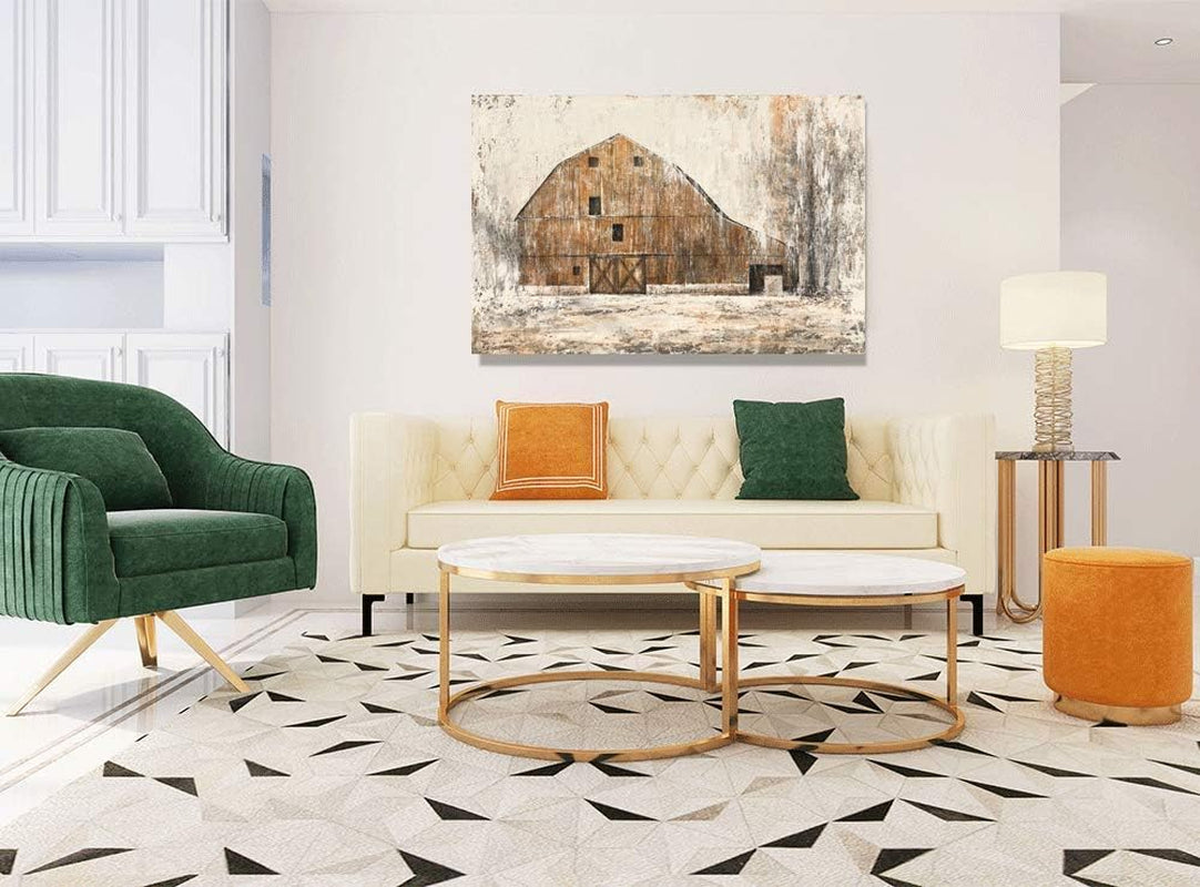 Farmhouse Rustic Canvas Wall Art 36x48 inches Decor-4