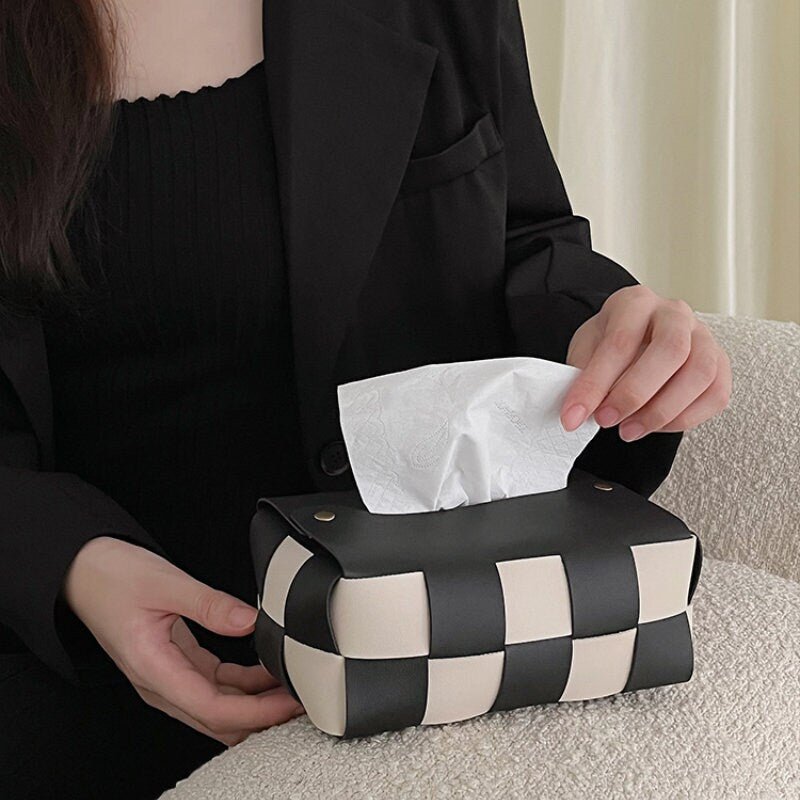 PU Leather Tissue Box Cover