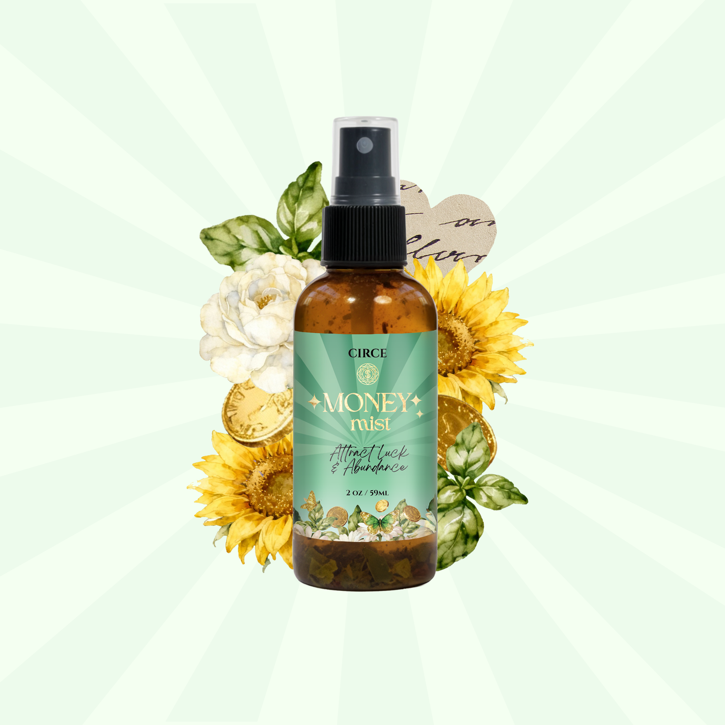 Money Mist – 2 oz Abundance & Prosperity Spray | Bay Leaf & Cinnamon