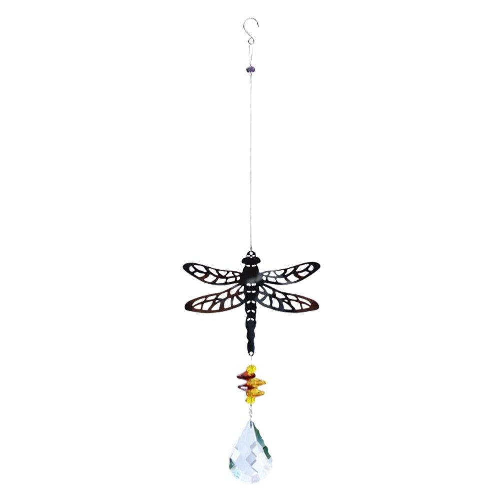 Crystal Garden Sun-catcher Hanging Crystals Prisms Ornament For Window Glass Chandelier Solar Hummingbird Owl Wind Chimes Rainbow Chaser Garden Hanging Curtain Pendant Home Decor Gift Boxed Sun Catcher Gift Idea For Mom Friends Grandma Hummingbird