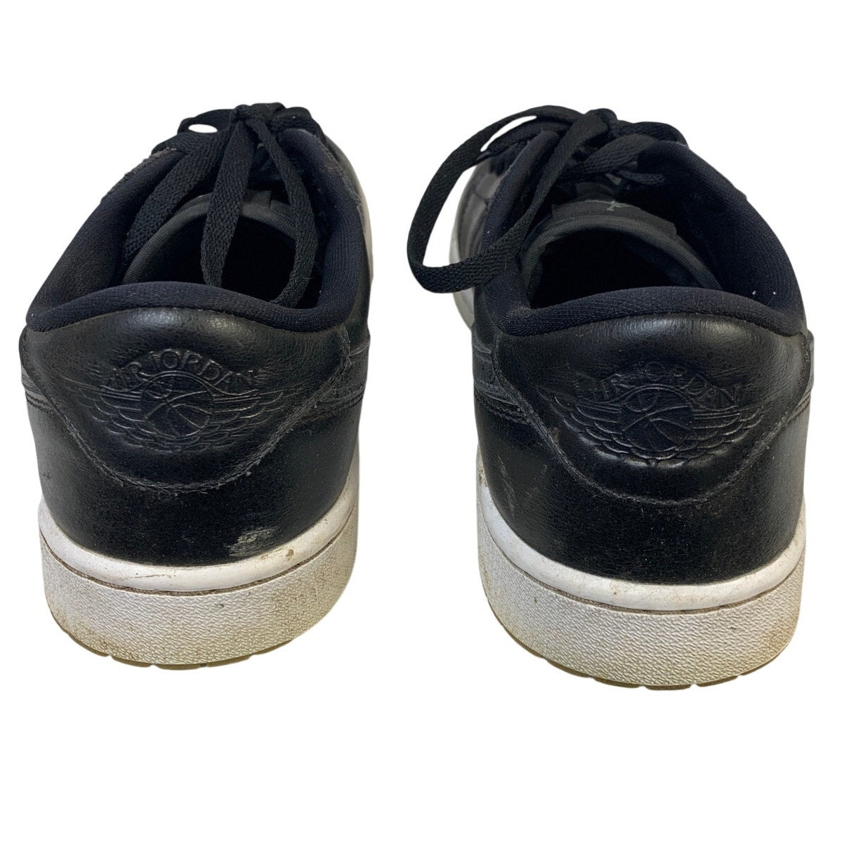 Nike Air Jordan Mens Size 9.5 Black Sneakers Lace Up Low Top Golf Shoes