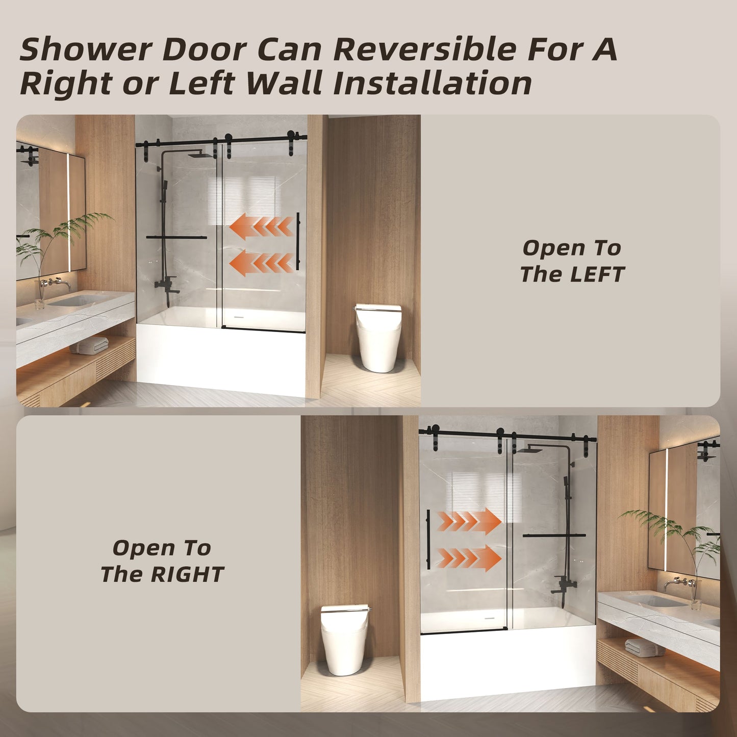 Frameless Sliding Bathtub Door