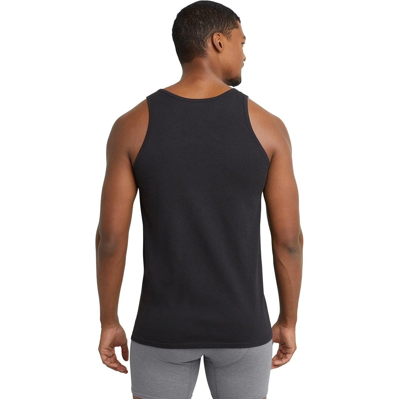 New 3 Pack Hanes Mens Large Stretch Cotton Modern Fit Tagless Stretch Tank Tops