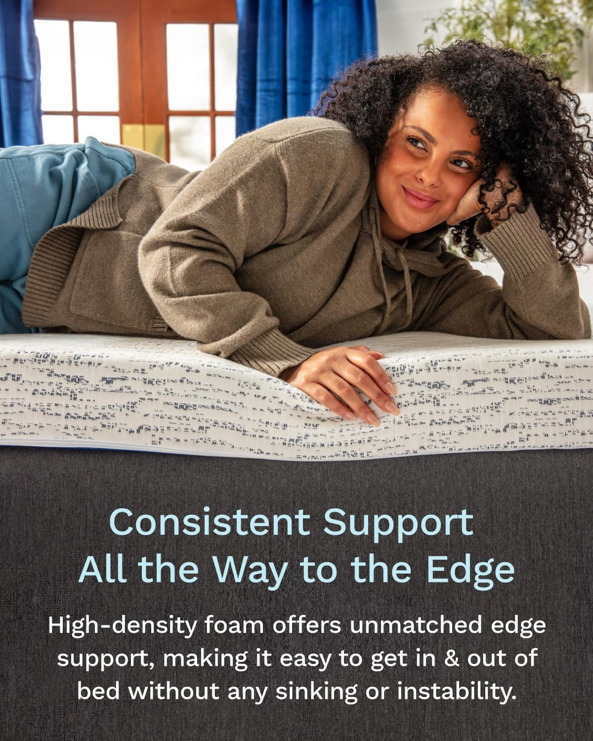 3 Inch Memory Foam Mattress Topper for Queen Sleep-4