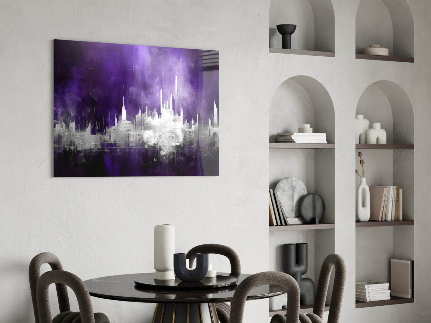 City Silhouette Glass Wall Art || Designer Collection-4