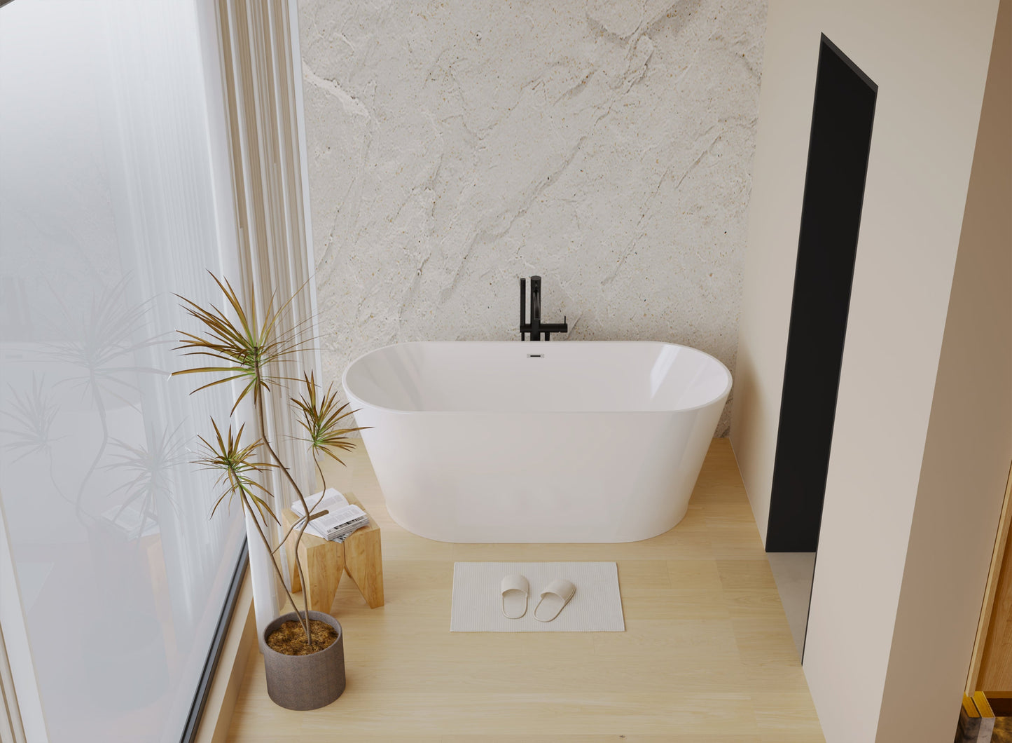 67" Acrylic Freestanding Bathtub