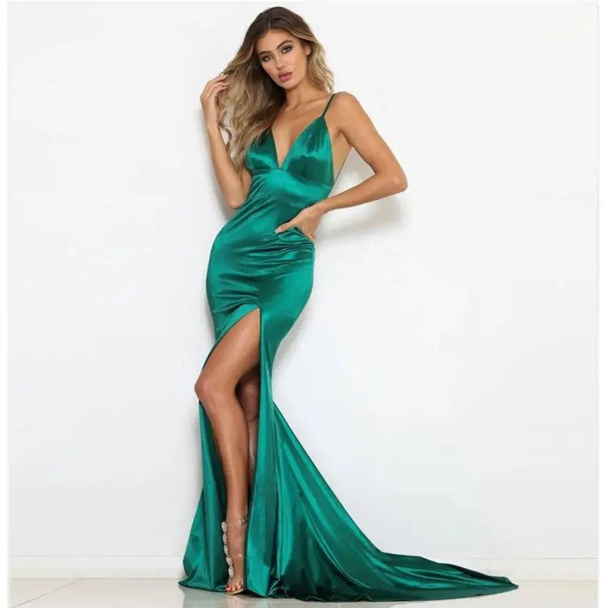 Emerald Green Annual Meeting Mermaid Gown
