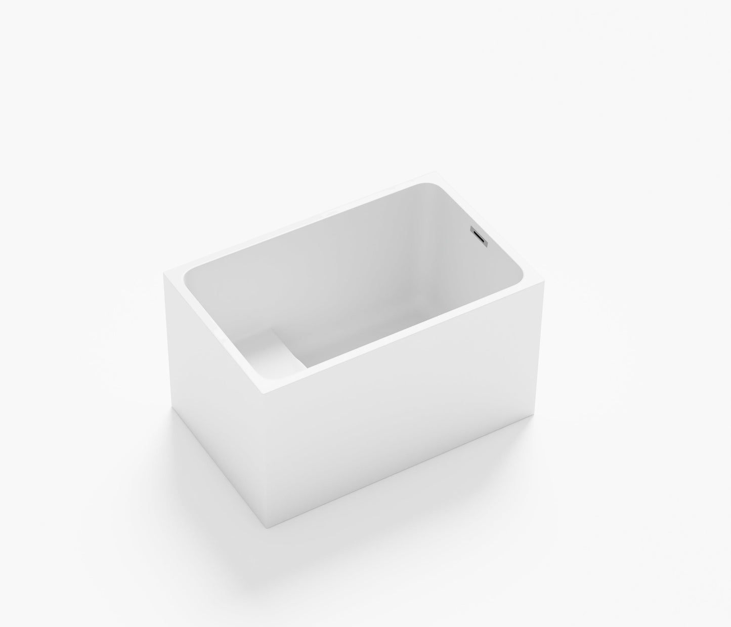47" Acrylic Freestanding Bathtub with Seat