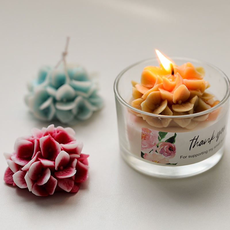 Hydrangea Shaped Handmade Candle Silicone Mold