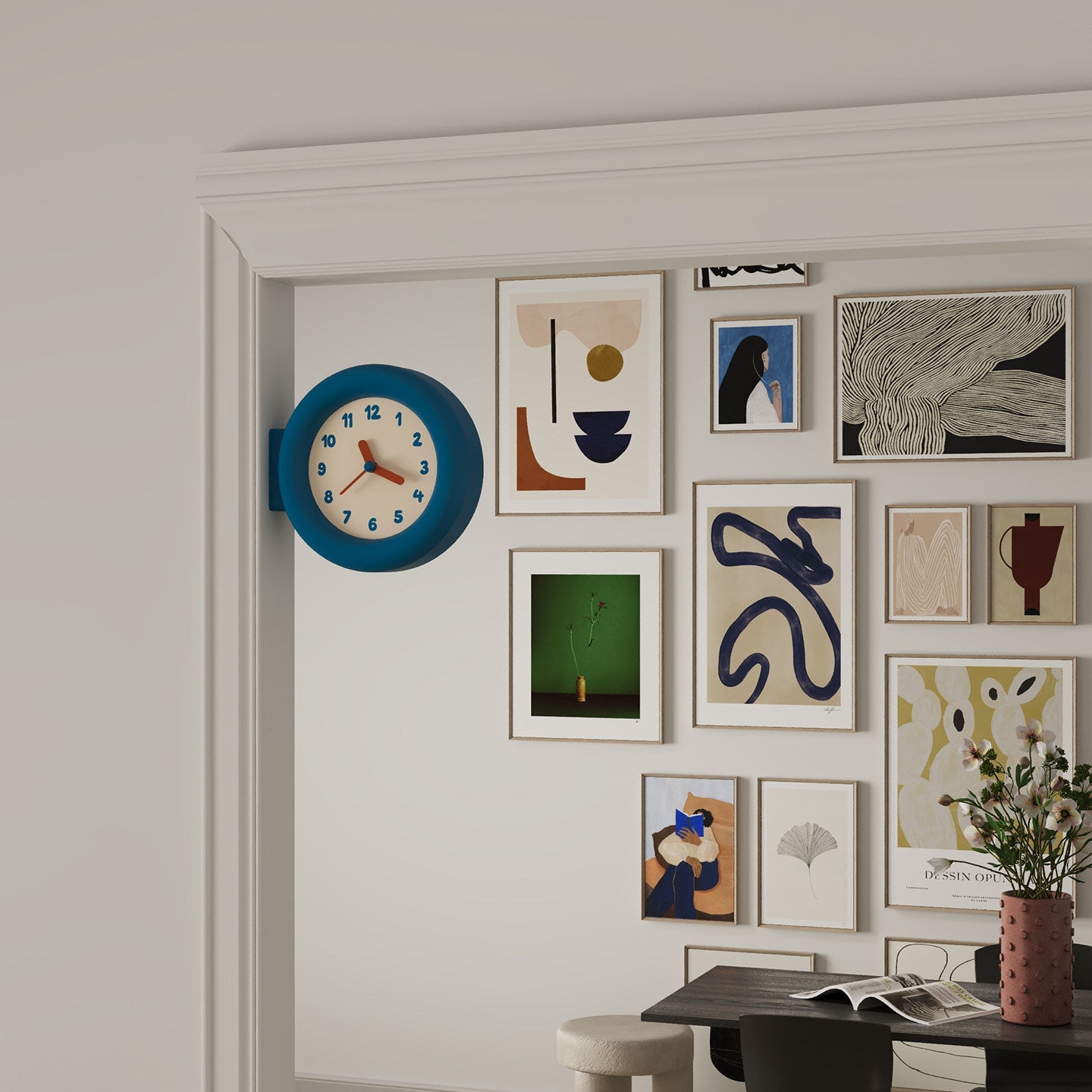 Double-Sided Round Clock-7