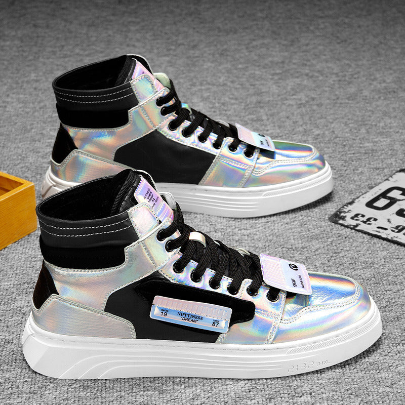 Autumn High Top Versatile Personalized White Tide Shoes