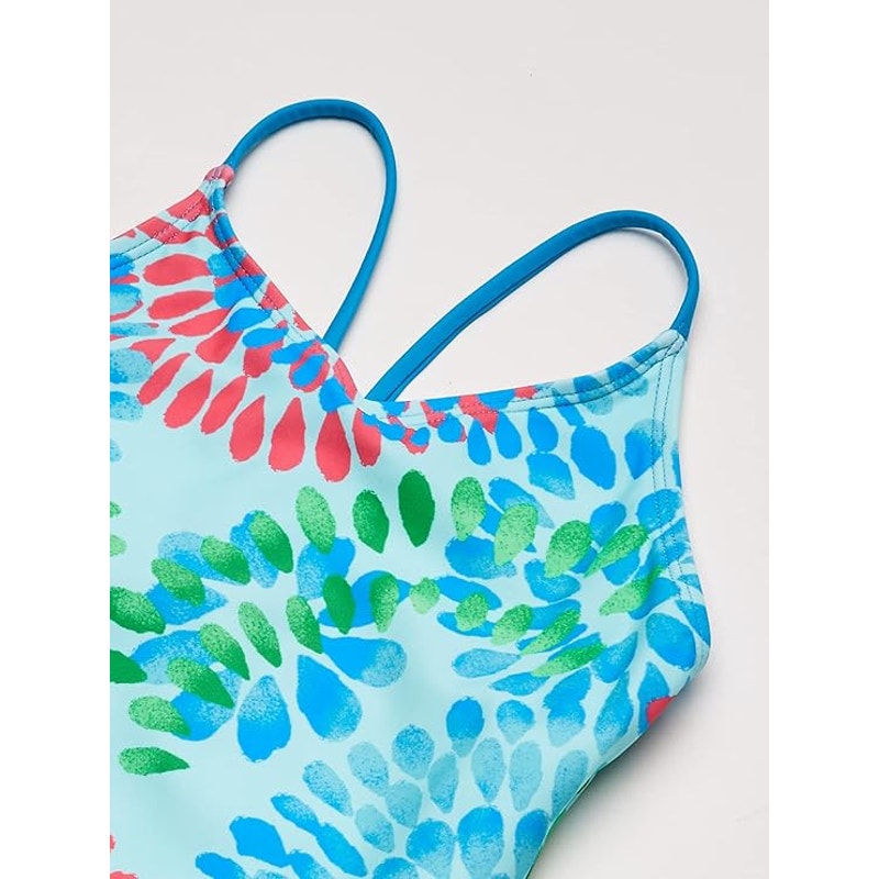 NWT New Kanu Surf Girls 2T Daisy Blue Beach Sport One Piece Swimsuit