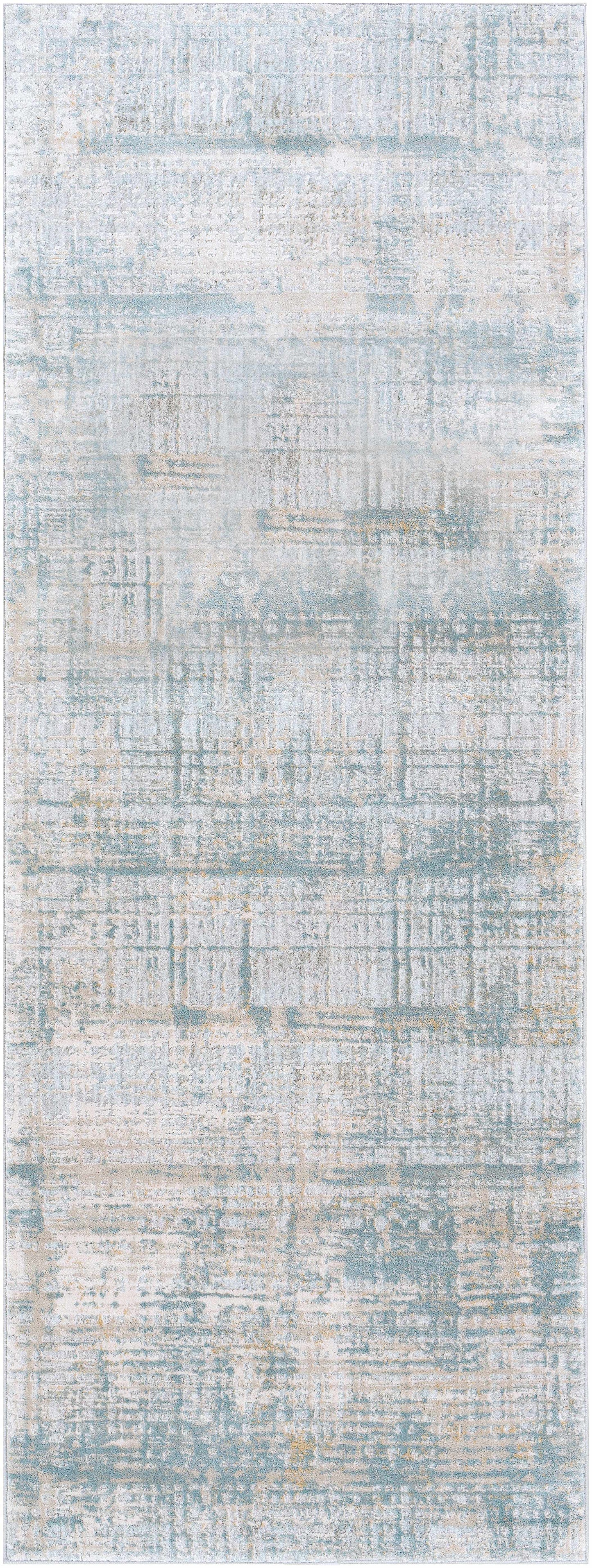 Fallin Gray Abstract Striped Luxe Rug-7