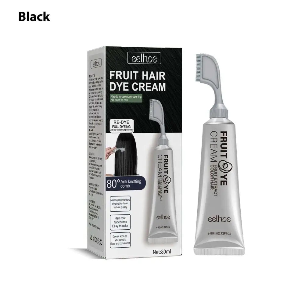 Fruit Hair Dye Beauty Cream with Comb Applicator