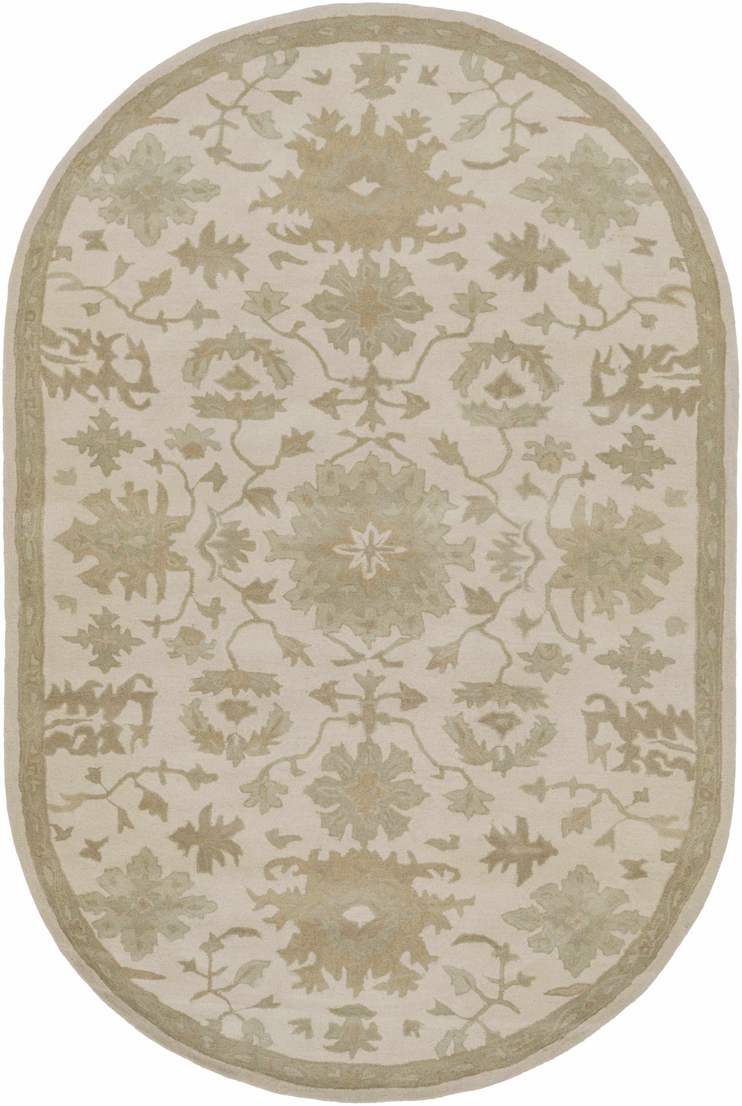 Hazen 1197 Hand Tufted Light Beige Wool Rug-9