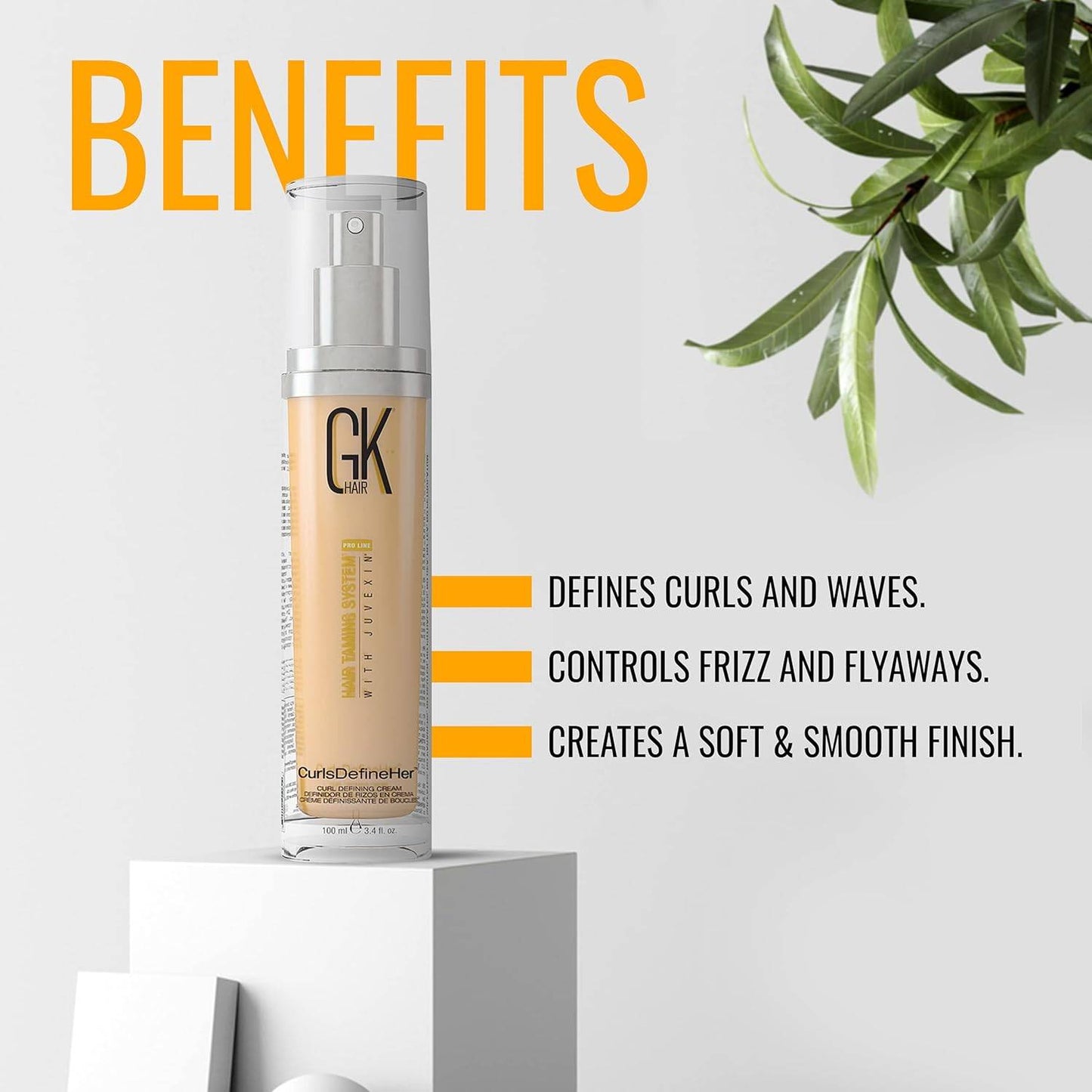GK HAIR Global Keratin CurlsDefineHer (3.4 Fl Oz/100ml)