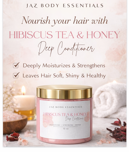 Ultimate Hibiscus Tea and Honey Deep Conditioner 12oz-4