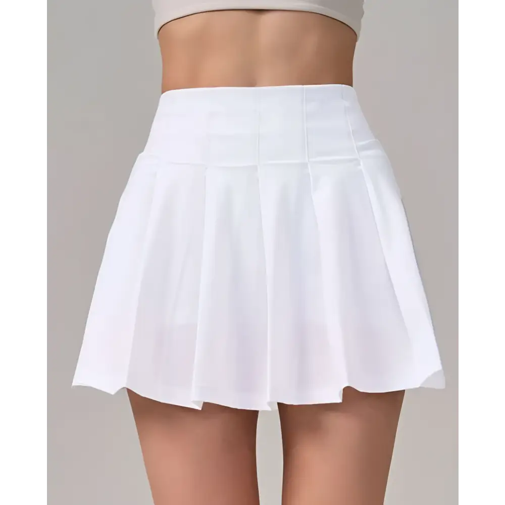 High Waist Fitness Yoga Exercise Pleated Skirt