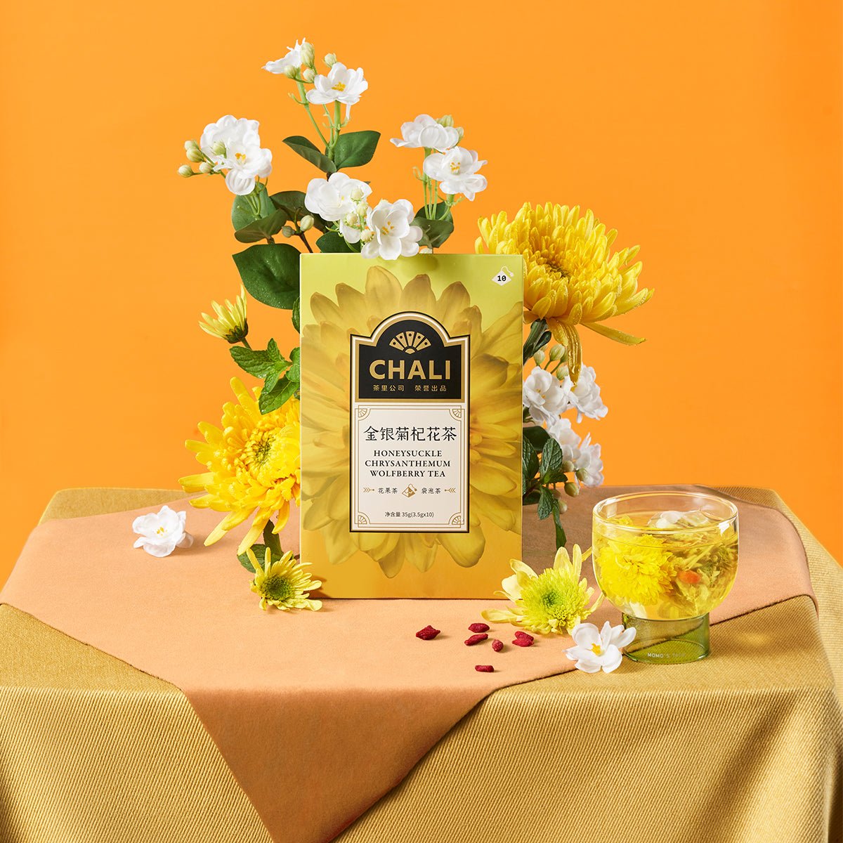 Honeysuckle Chrysanthemum Wolfberry Tea 35g (10 Tea Bags)-4