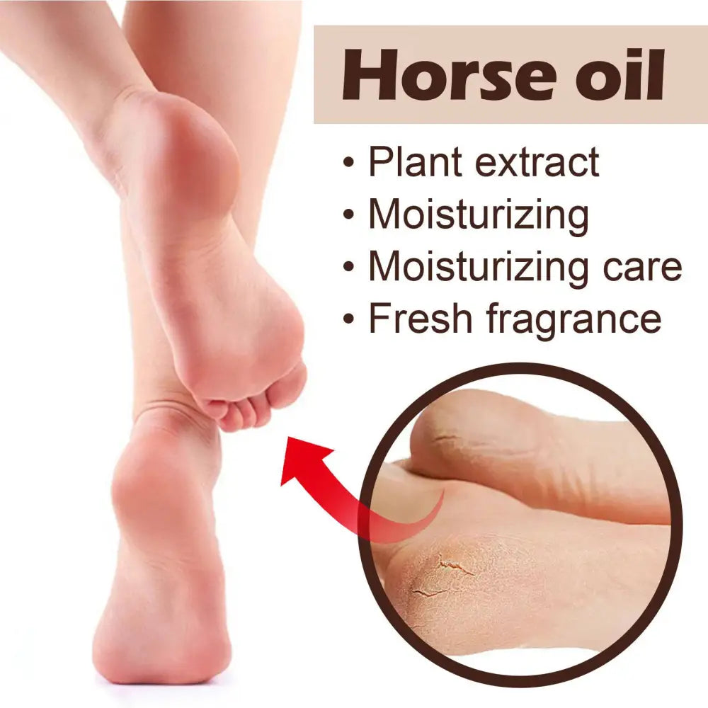 Horse Oil Foot Cream for Dry Cracked Feet