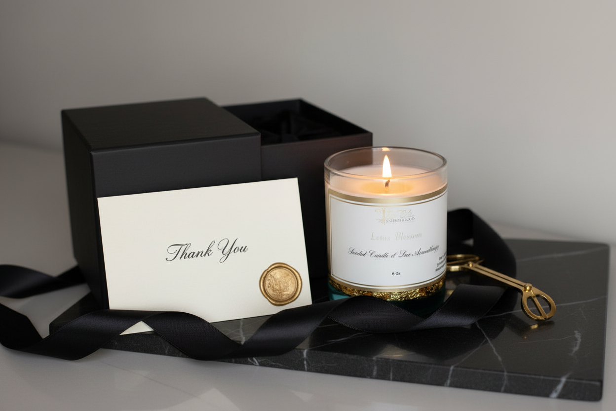 Lux Scented Gold Flakes handmade Candle-2