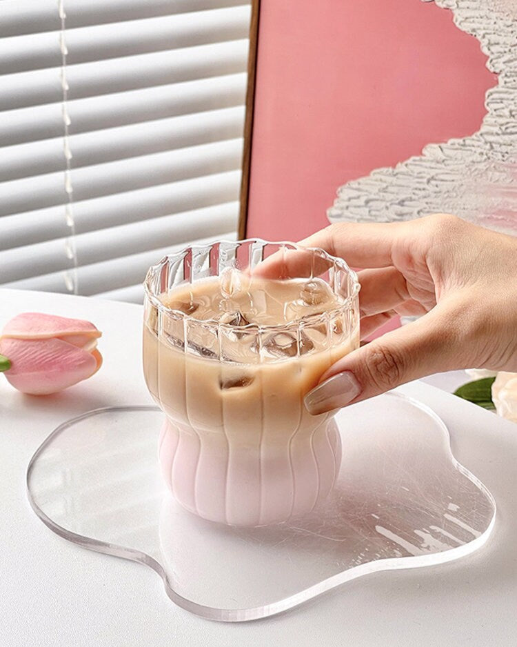 Stripe Coffee Cup Water Tumbler-4