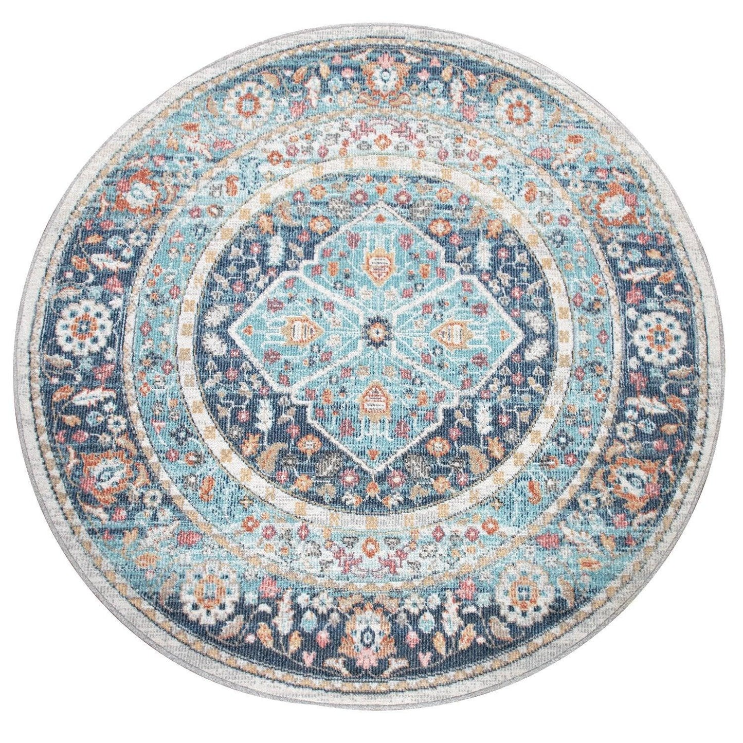 Indoor & Outdoor Rug Torres Oriental Design - Blue Multi-4