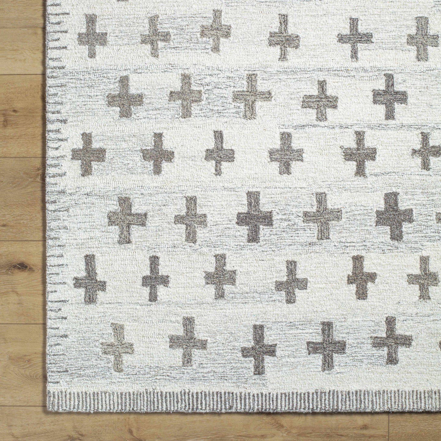 Lotta Ivory Modern Wool Area Rug-4