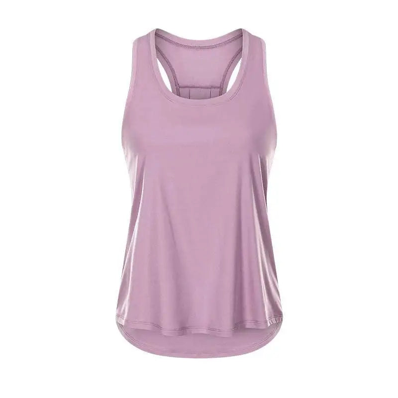 Light Blue Nude Sleeveless Yoga Uniform Blouse