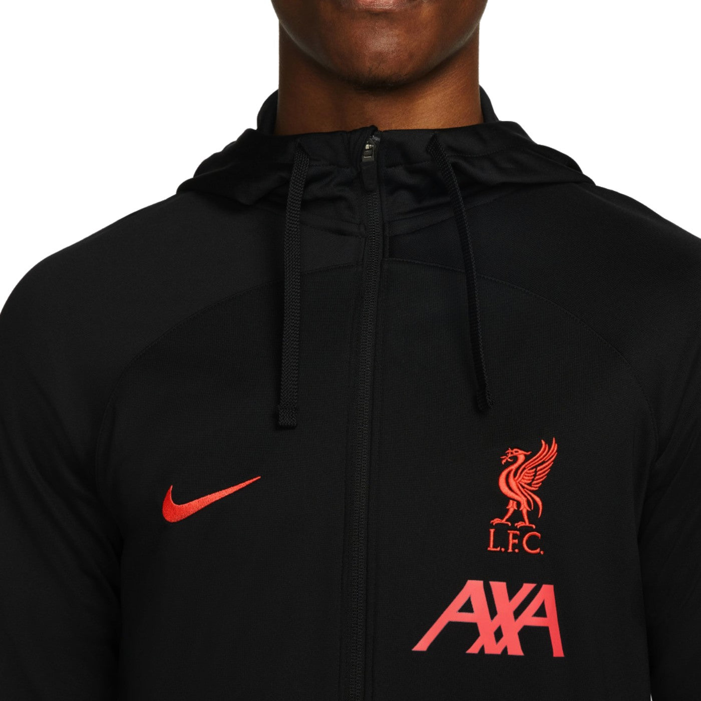 Liverpool FC black hooded presentation soccer tracksuit 2022/23 - Nike-4