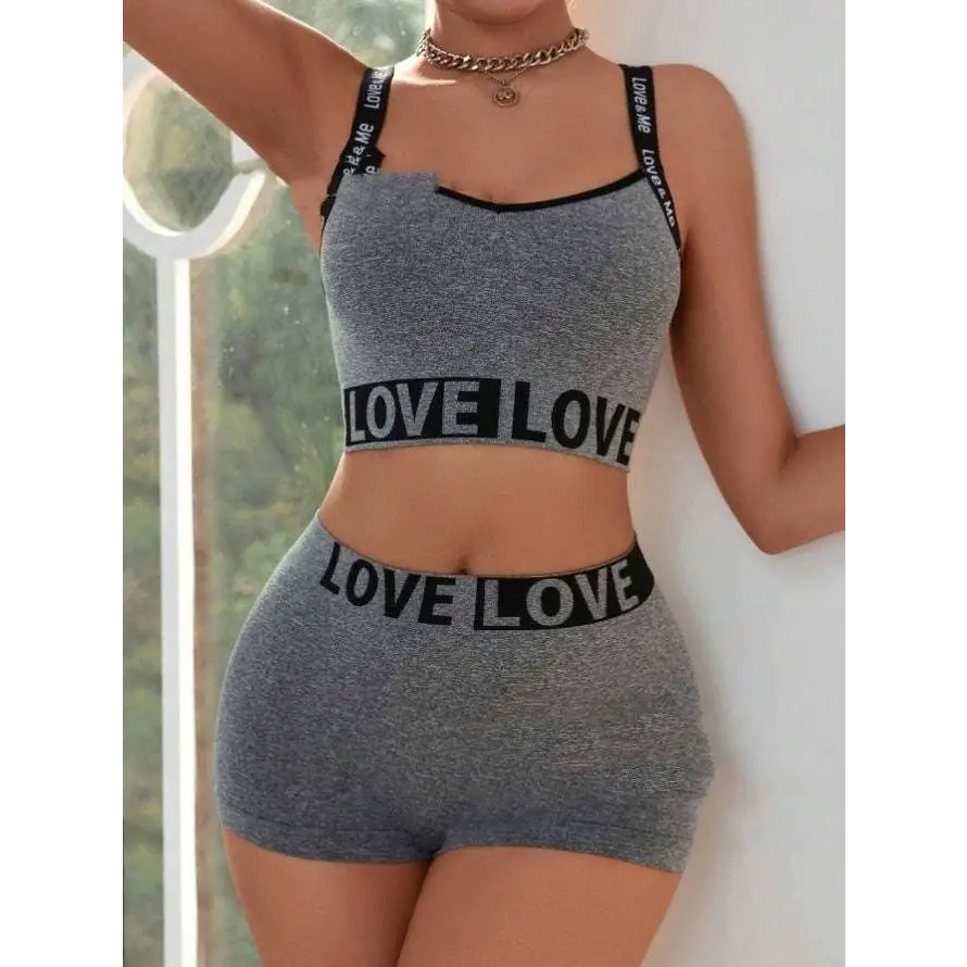 Love Letter Camisole and Leggings Set