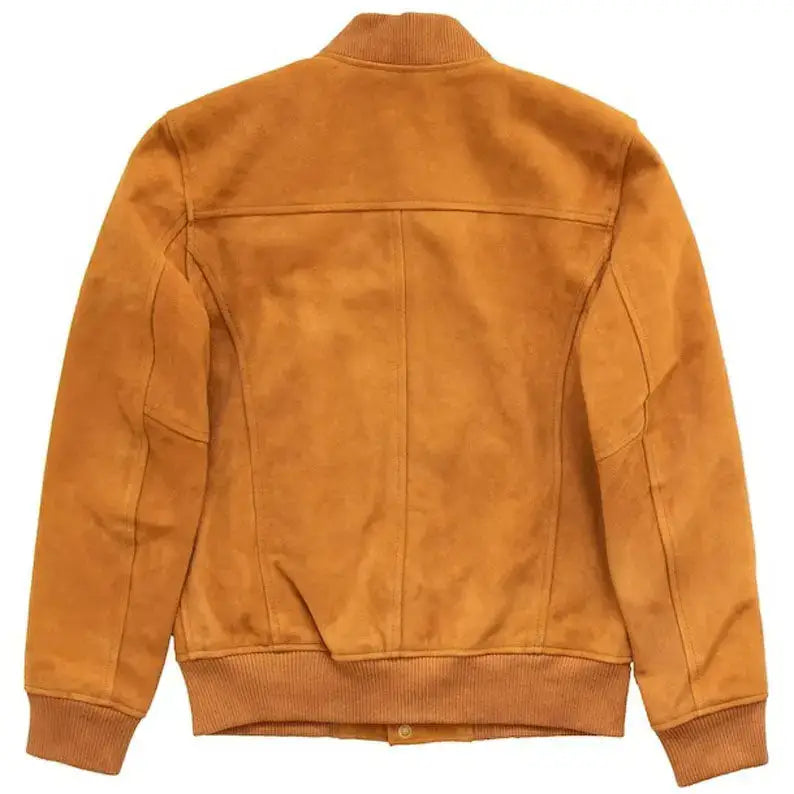 Mens Suede Leather Teddy Jacket-1