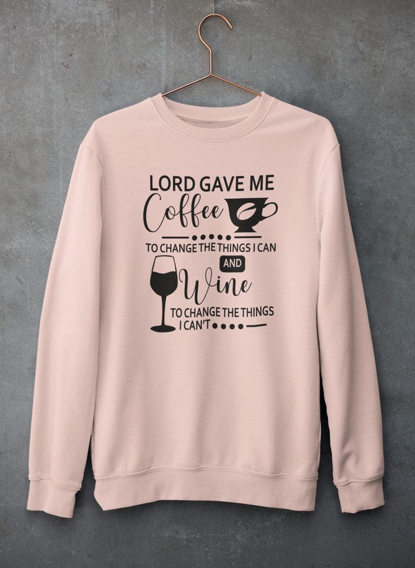 Lord Gave Me Coffee Sweat Shirt-2