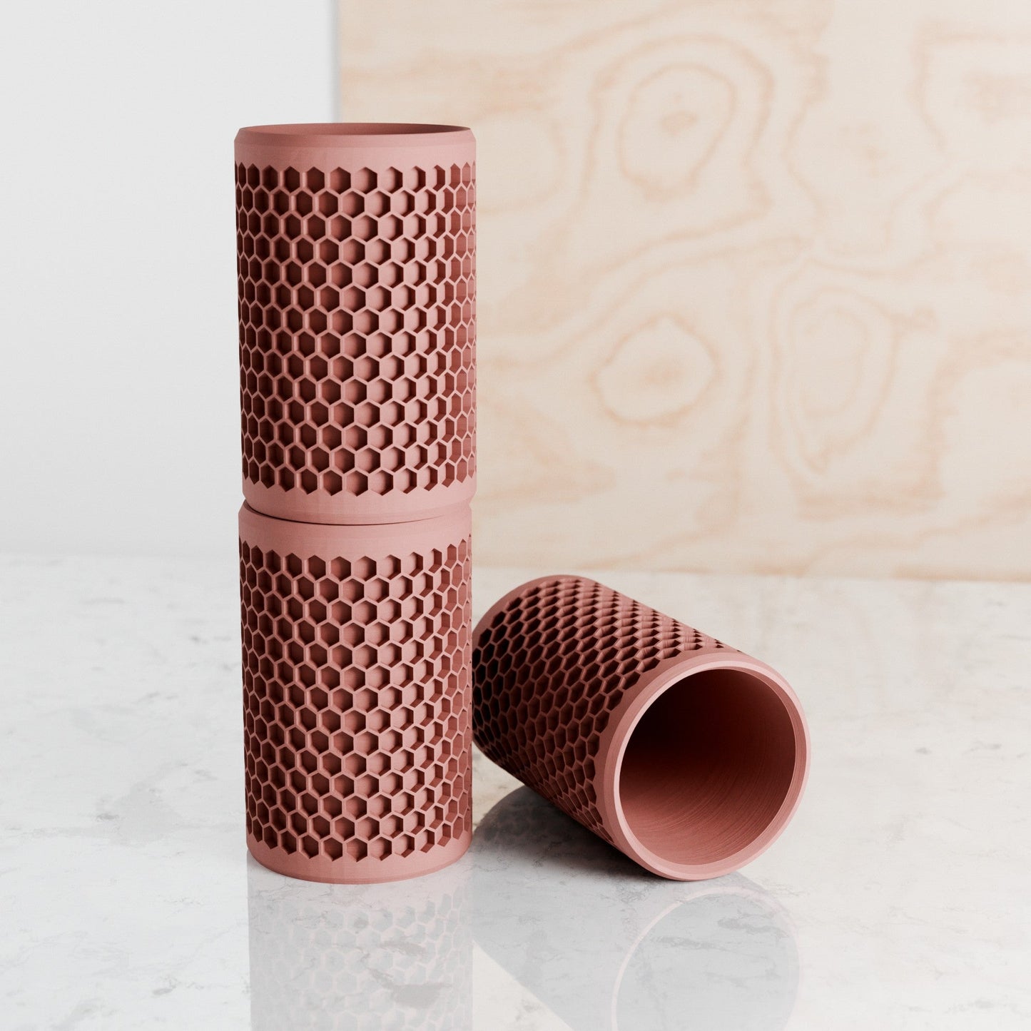 Modern Honeycomb Pencil Holder-8