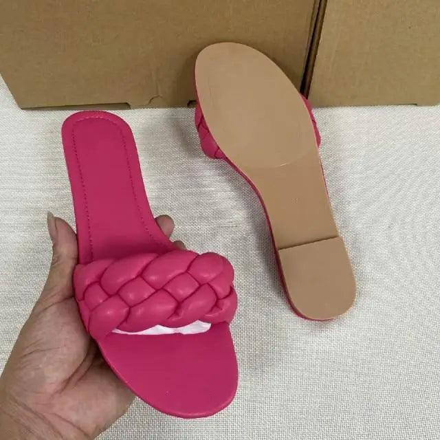 New 2021 Summer Sandals Flat Bottom Fashion Women Slides Sandals slipper - Outdoor designer shoes for women