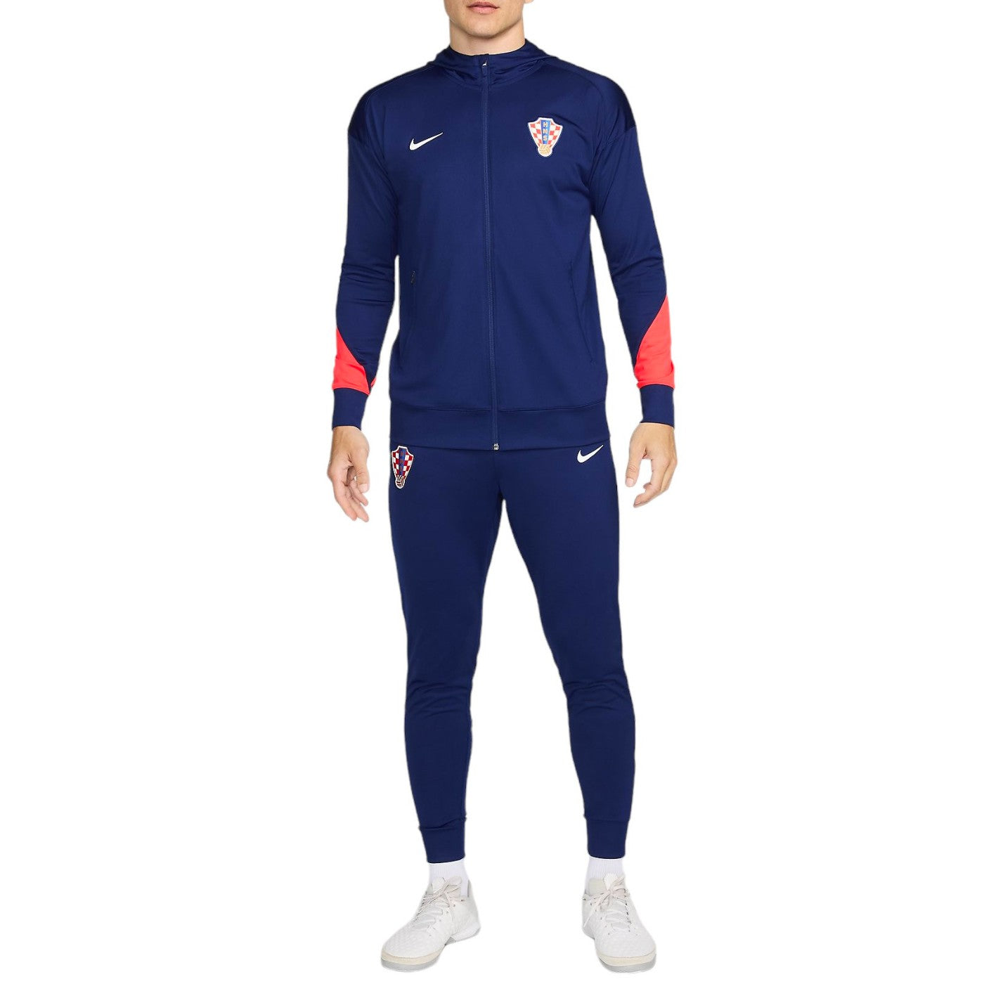 Croatia hooded presentation Soccer tracksuit 2024/25 navy - Nike-2