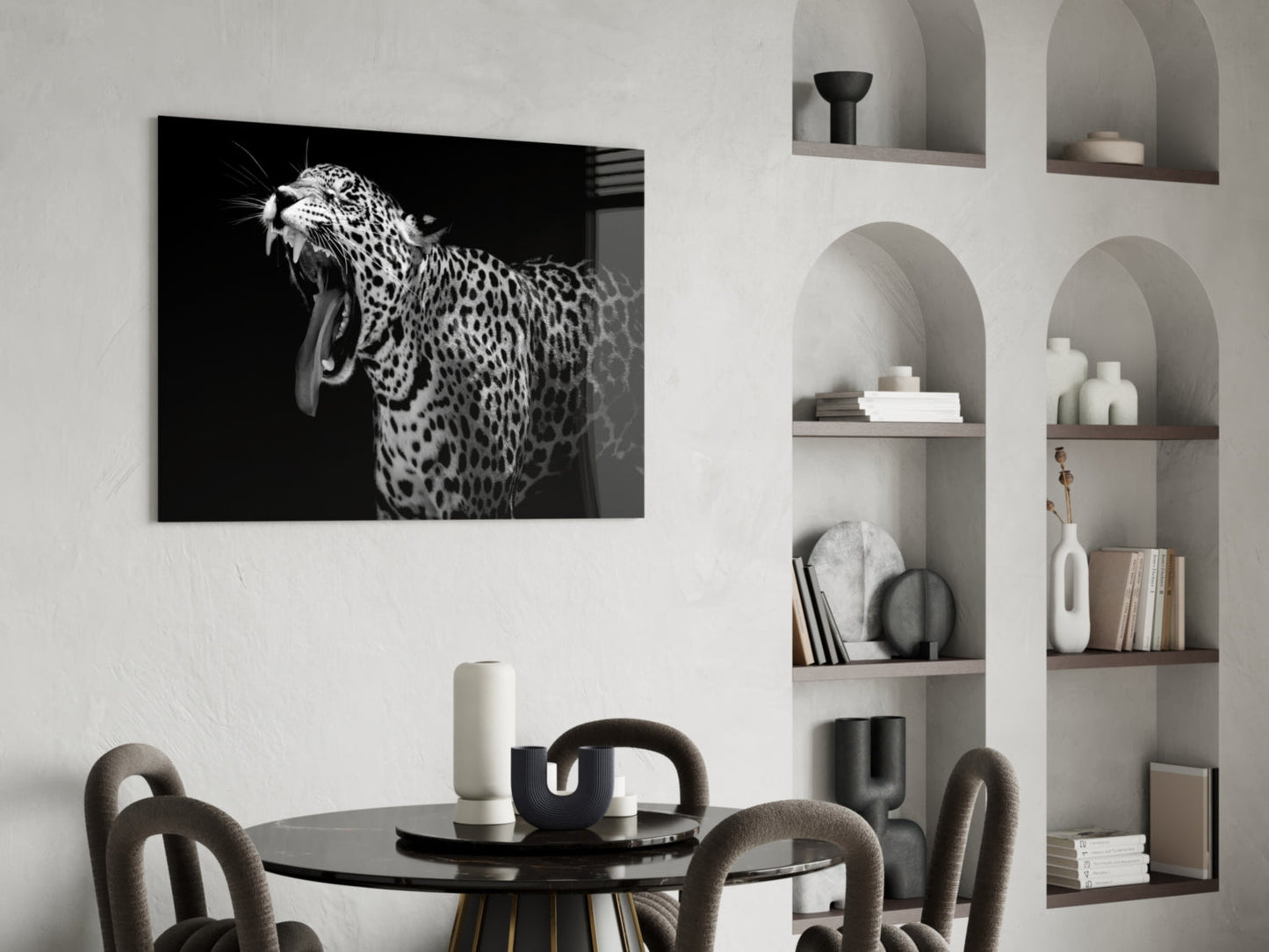 Leopard Glass Wall Art-4