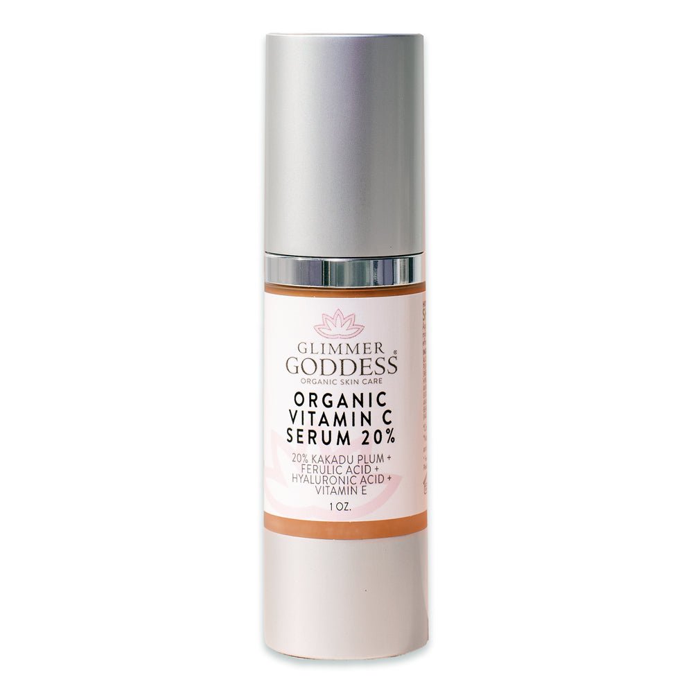 Organic Vitamin C Serum 20% – Brightening Treatment with Hyaluronic & Ferulic Acid