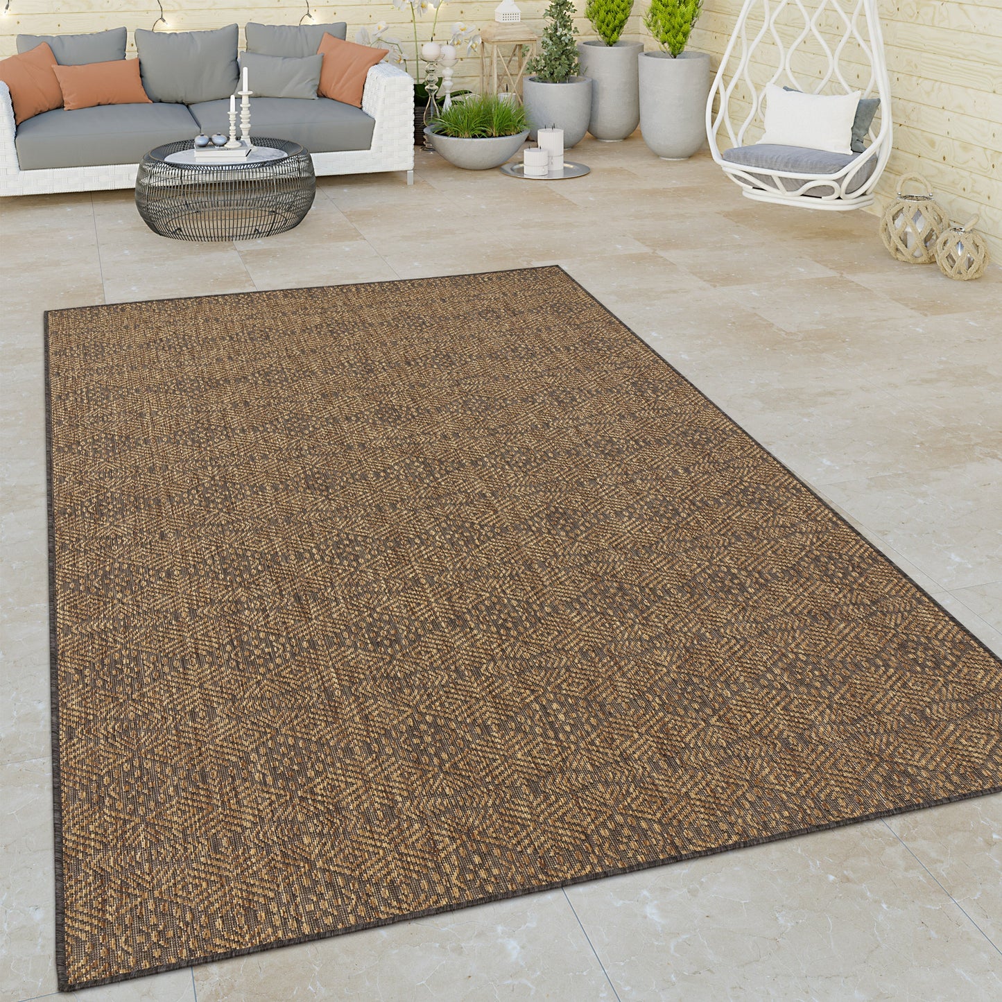 Indoor & Outdoor Rug Captera with Aztec Pattern-4