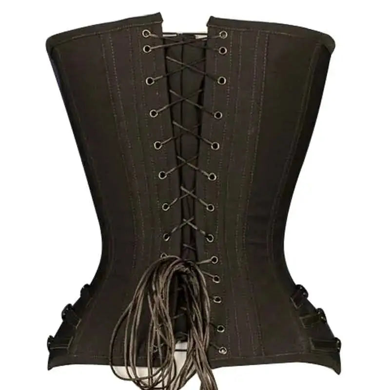Women’s Genuine Leather Overbust Corset-2