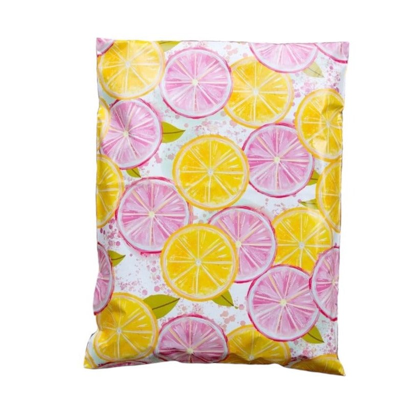 Pink Lemonade Poly Mailers Size 10x13 Shipping Bags
