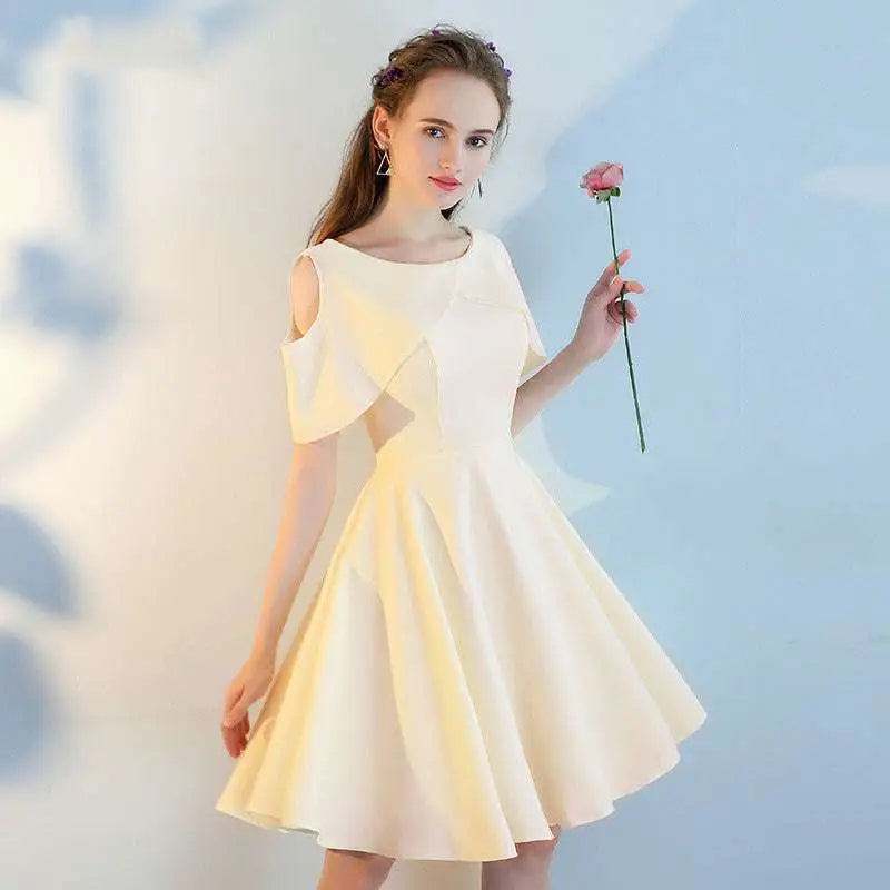 Pink Short Sisters Off Shoulder Ruffled Dress