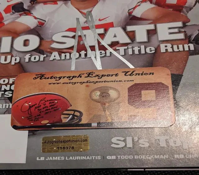 James Laurinaitis Auto Signed Sports Illustrated Magazine with coa